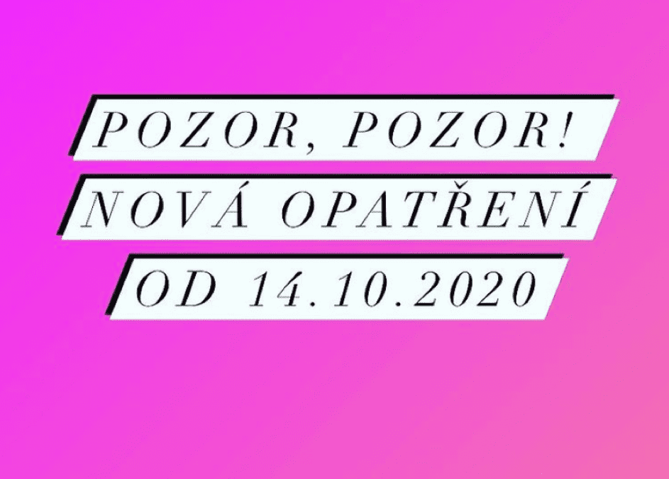 Zásadní změny kvůli koronavirové situaci!